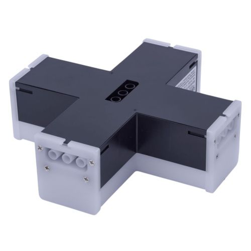 Линейный модульный светильник X-образный Uniel ULO ULO-N11X-12W/6500K IP40 BLACK - фото 2