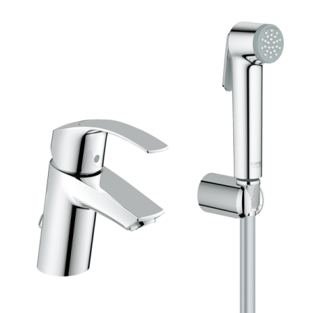 Смеситель Grohe Eurosmart 23124002 на раковину хром без термостата