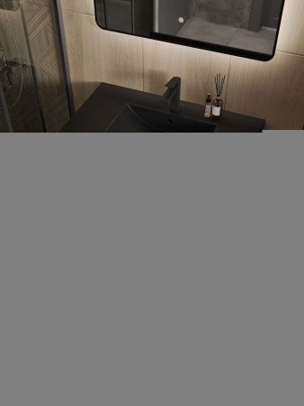 Тумба с раковиной Orange Line Li-80Tub+BLRA 80х50