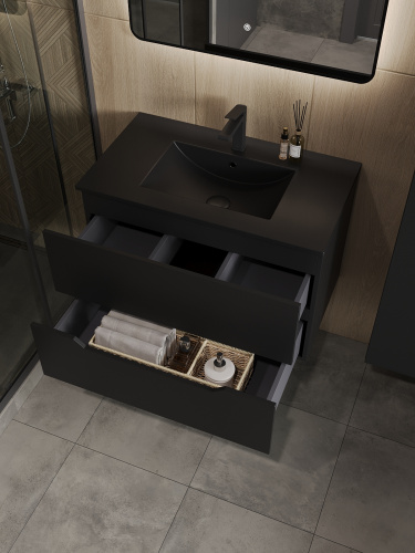 Тумба с раковиной Orange Line Li-80Tub+BLRA 81,5х46,5х54,1 - фото 5