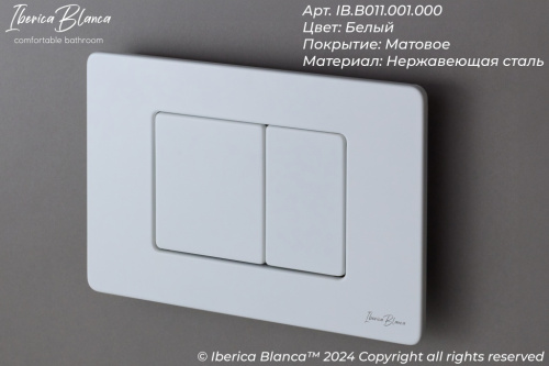 Кнопка смыва Iberica Blanca INOX-C IB.B011.001.000 - фото 3