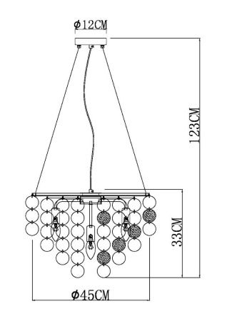 Люстра подвесная Arte Lamp Pipirima (Пипирима) A4100LM-6CC
