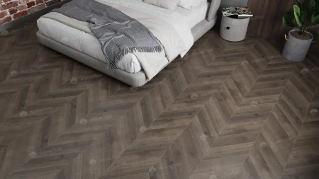 Кварцвиниловая плитка Alpine Floor Chervon Alpine LVT ECO 20-9 Дуб Антарес Chevron толщина 0.25 см 43 класс 555х127