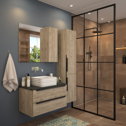 Раковина из сантехнического фарфора Teymi Helmi T50309 40х40 накладная цвет белый без отверстий под смеситель - фото 5