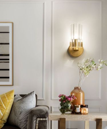 Бра Delight Collection Wall lamp (Валл ламп) 8816W gold/clear