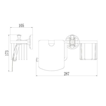 Бумагодержатель Savol S-R06651C