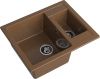 Кухонная мойка Granfest Quadro Q-610K терракот 60х50 цвет коричневый поверхность матовая