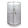 Душевая кабина AvaCan L608NLED+GM 80х80 четверть круга без крыши ориентация универсальная