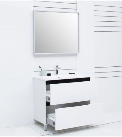 Зеркало с подсветкой De Aqua Алюминиум AF501900S 90х80 подвесное