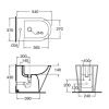 Биде напольное Azzurra Jubilaeum FMBIT000000MBI*1/(FOR500 bi*1) цвет белый