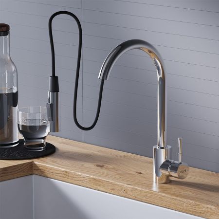 Смеситель для кухни Dorff Logic D3007500 на мойку хром