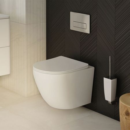 Унитаз подвесной IDDIS Blanco BLARNSEi25 белый с сиденьем микролифт безободковый каскадный смыв