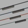 Трековый однофазный светильник Denkirs Belty grill (Белты грилл) DK5670-BK