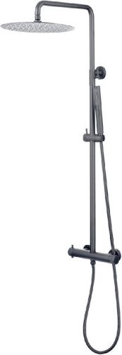 Душевая стойка Allen Brau Fantasy 5.11001-MG настенная цвет серый с термостатом