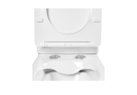 Унитаз приставной Aquatek ВЕГА AQ1906-00 белый с сиденьем микролифт безободковый смыв торнадо