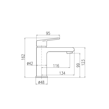 Смеситель RavSlezak Colorado CO128.5Z на раковину золото