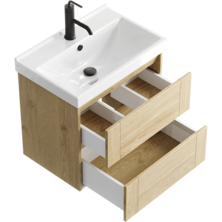 Тумба под раковину Aqwella Y AST0106DD 60х40 подвесная цвет коричневый