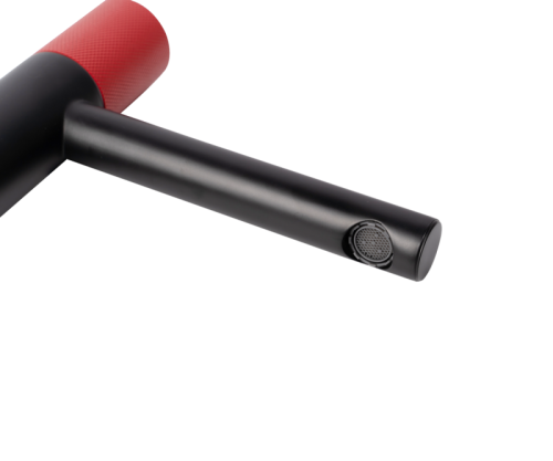 Смеситель Bronze de Luxe AVANTGARDE 2010RH на раковину черный/красный - фото 4