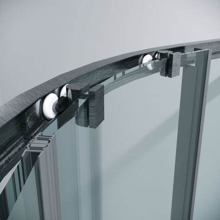 Душевой уголок Grossman Cosmo 301.K33.02.9090.42.00 90х90 стекло прозрачное профиль графит без поддона