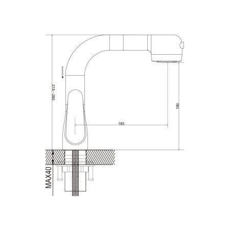 Смеситель Raffine F291C на раковину белый