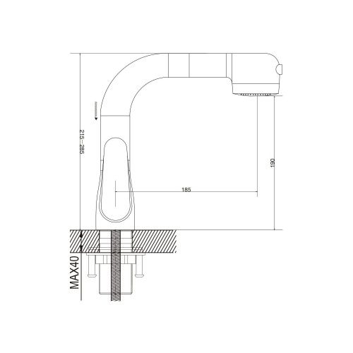 Смеситель Raffine F291C на раковину белый - фото 3