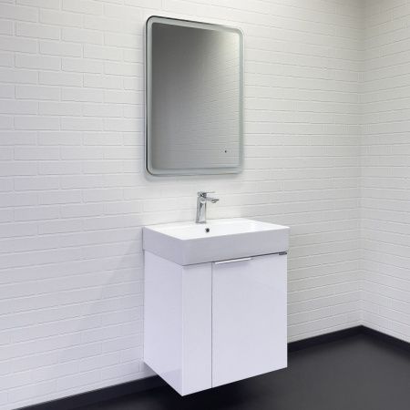 Тумба с раковиной Comforty Асти 00-00019248CF 60х50 подвесная цвет белый