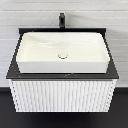 Тумба с раковиной Comforty Марсель 00-00013396CF 80х50 подвесная цвет белый