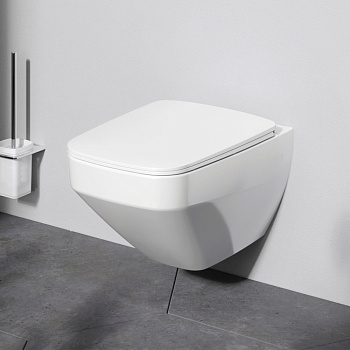 Унитаз подвесной Am.Pm Inspire V2.0 C50A1700SC белый глянцевый с сиденьем микролифт безободковый каскадный смыв