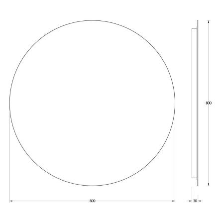 Зеркало с подсветкой Evoform Ledshine BY 2545 80х80 подвесное