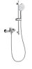 Смеситель для ванны Arrow AG3628CP настенный хром с душевым гарнитуром