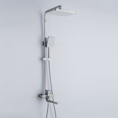 Душевая стойка Shevanik S7036L настенная цвет серый