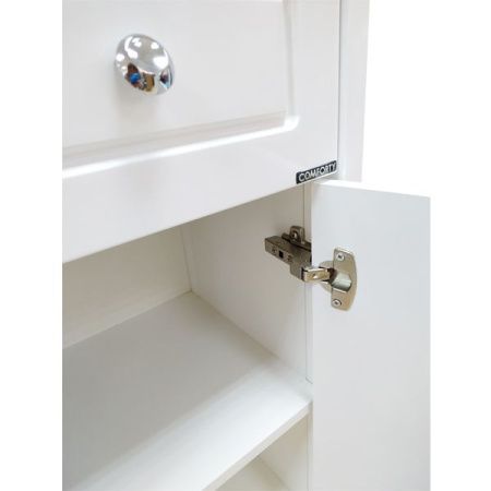 Шкаф-пенал Comforty Тбилиси 00003132633CF 40х120 напольный цвет белый