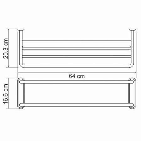 Полка в ванную комнату WasserKRAFT 888