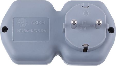 Разветвитель сетевой 2-местный Stekker ADP16-12-20 32870