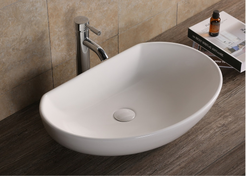 Раковина из сантехнического фарфора Cerutti SPA CR7074 61х41 накладная цвет белый