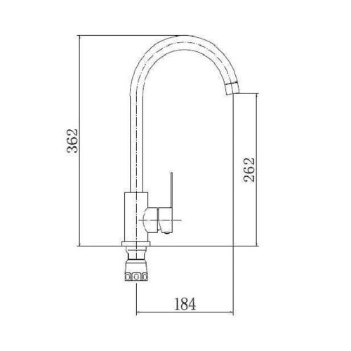 Смеситель для кухни Fashun A54001-8 на мойку белый - фото 3