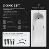 Ванна чугунная Vinsent Veron Concept VCO1657042H/VH0015CH-AS 165х70 пристенная прямоугольная с ножками с ручками
