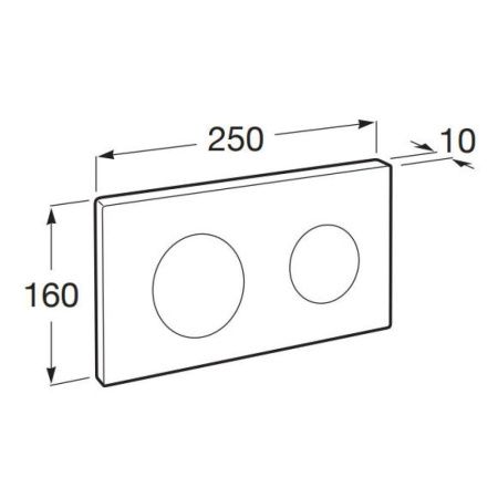 Клавиша смыва механическая Roca Duplo One 890189000 цвет хром
