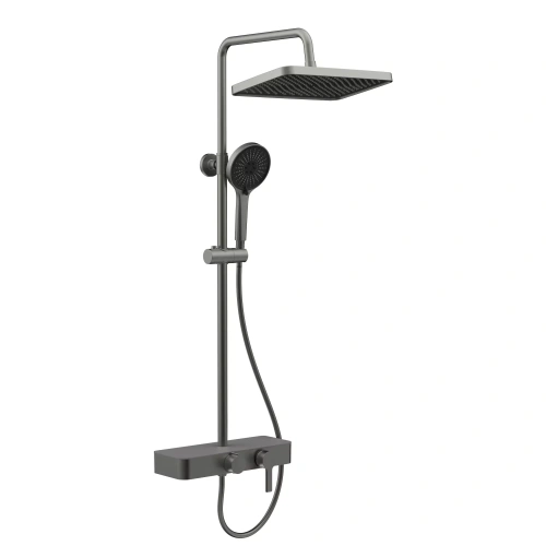Душевая стойка Veconi FOSSA FO-210-GR-C4 настенная цвет графит - фото 2