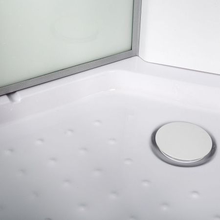 Душевая кабина AvaCan L908GM+EL 80х80 четверть круга с крышей ориентация универсальная