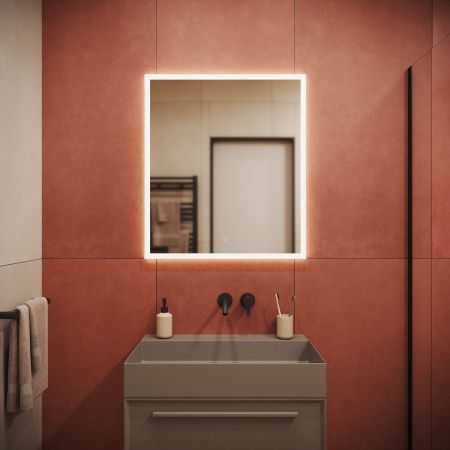 Зеркало с подсветкой Sancos Palace PA700 70х80 подвесное