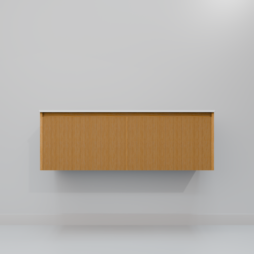 Тумба с раковиной ArtDecco Elizabeth (Элизабет) AEL12W11D200 120x45x40 подвесная цвет белый дуб - фото 4