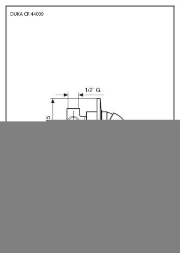 Смеситель Emmevi Duka 44009/CR встраиваемый в стену хром - фото 2