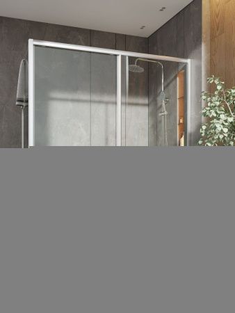 Душевой уголок Orange E23-15090TCR 150х90 стекло прозрачное профиль хром без поддона