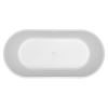 Ванна из искусственного камня Timo ELISSA ELISSA1580 160х75 отдельностоящая овальная