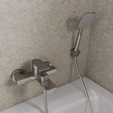 Смеситель для ванны Milardo Maze MAZBN00M02 настенный сатин