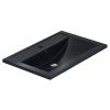 Раковина из искусственного камня Uperwood Foster Quartz 291030034 70х50 полувстраиваемая цвет черный