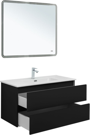 Тумба под раковину Aquanet Вега 2.0 00337945 99х46х50 подвесная цвет синий