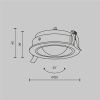 Светильник встраиваемый Maytoni Technical Lens DL105-12W4K-B