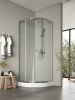 Душевой уголок Agger A01-080TCR 80х80 стекло прозрачное профиль хром с поддоном